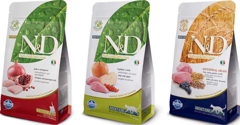 Беззерновой корм для кошек N&D (Numbers&Diet)